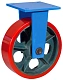 FHpo80 - Сверхбольшегрузное полиуретановое колесо 200 мм, 900 кг (площадка, неповоротн., шарикоподш.)