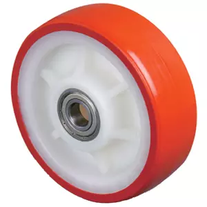 Полиуретановое колесо без крепления ZB 125 мм, 400 кг (обод - полиамид, шарикоподшипник)